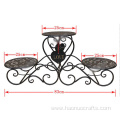 creative wrought iron heart-shaped birthday cake stand